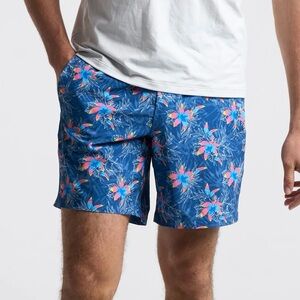 Birddogs Gym Shorts Long Blue Floral